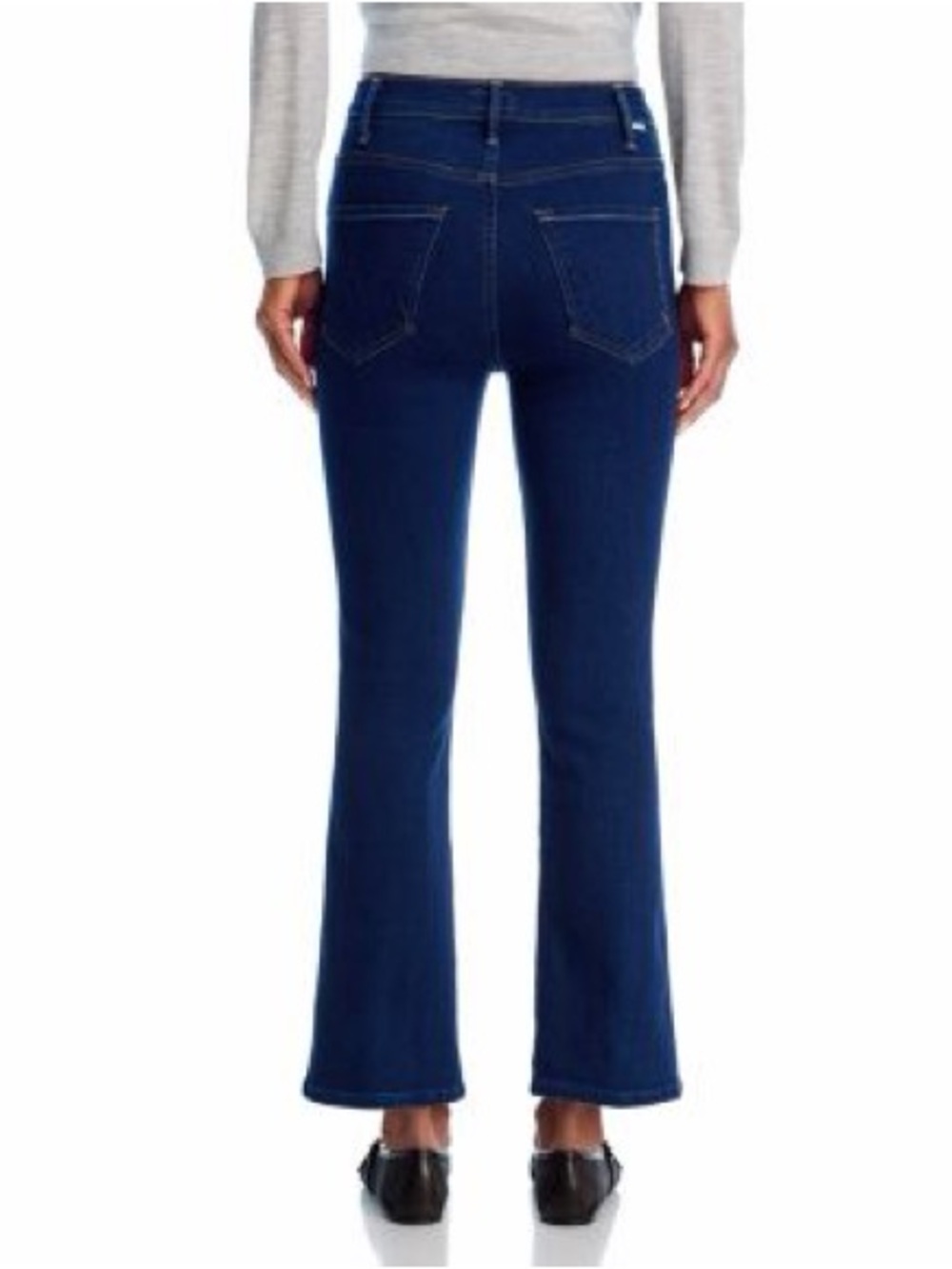 MOTHER The Hustler Ankle Jeans in Coloring Outside The Lines bright indigo flare - Picture 9 of 9